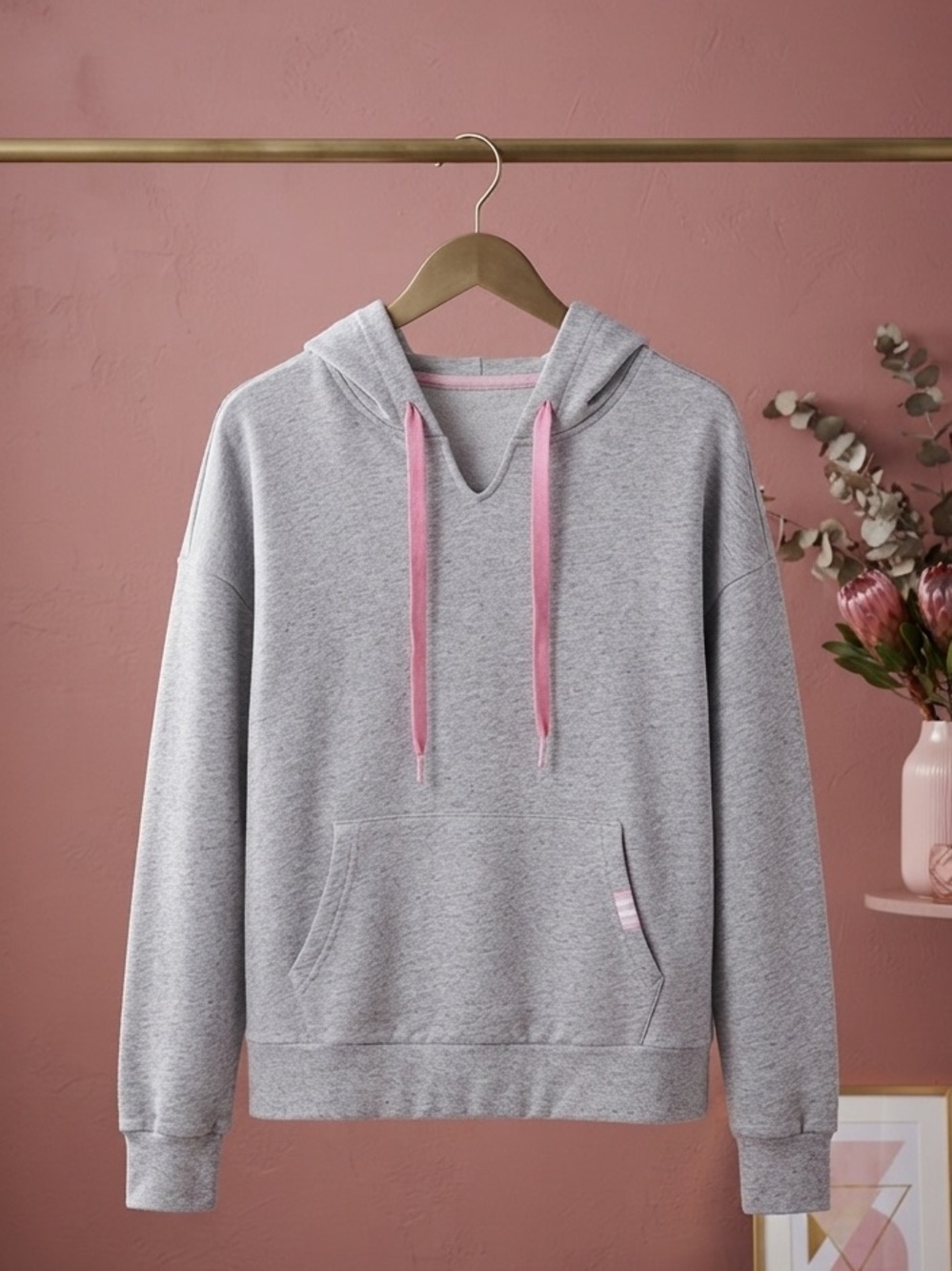 NWT VS VICTORIAS SECRET ANGEL CAMPUS FLEECE CROP HOODIE SWEATSHIRT SMALL
